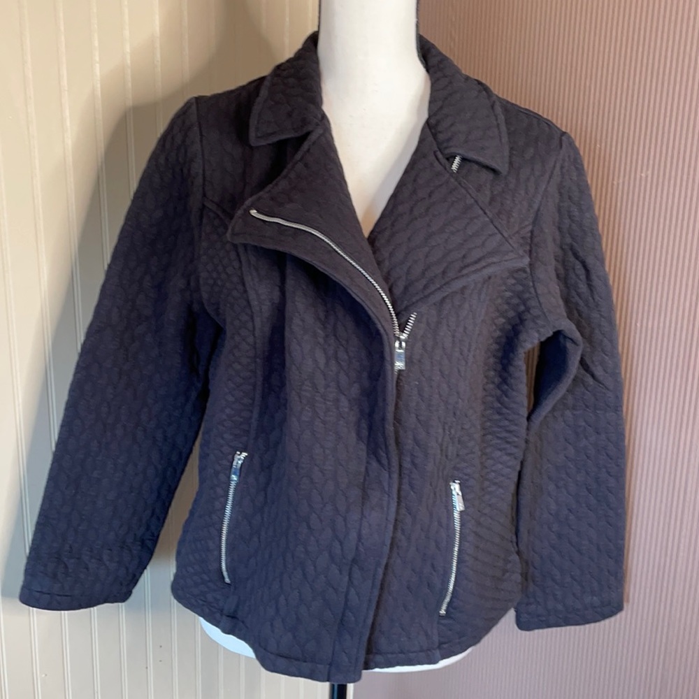 Isaac mizrahi‎ live black moto jacket size medium